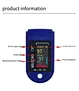 fingertip pulse oximeter screen display